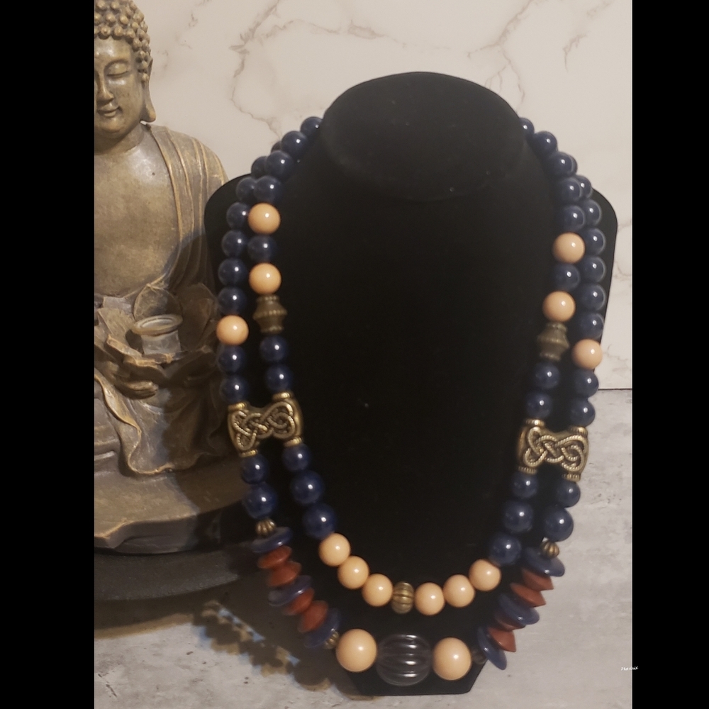 Beaded Statement Necklace - image 2